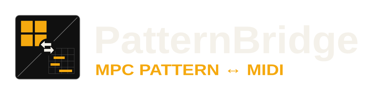 PatternBridge: MPC Pattern ↔ MIDI